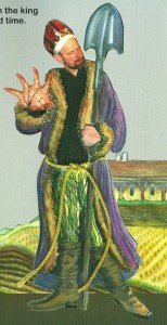king wagging finger